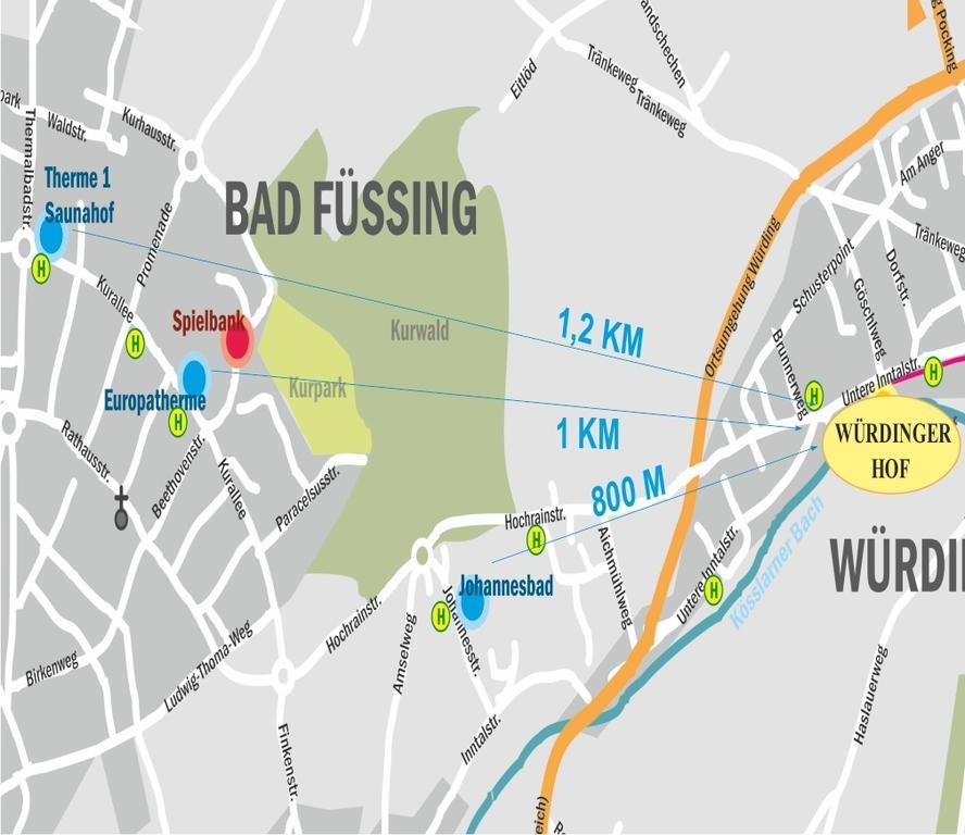 Kurhotel Wuerdinger Hof Bad Füssing Exteriör bild